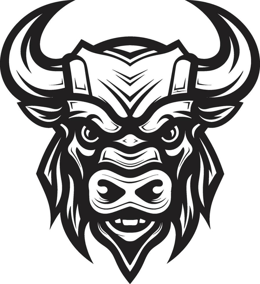 ChargeAura Sleek Bull Vector Logo RampantRage Elegant Vector Bull Symbol