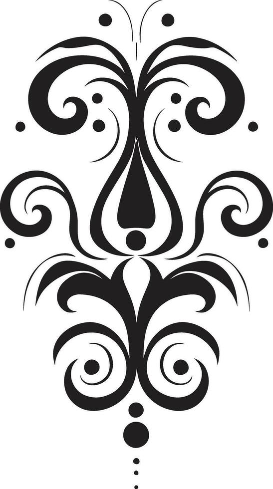 Artistic Blossoms Vector Emblem Design Flourishing Whispers Decorative Floral Icon