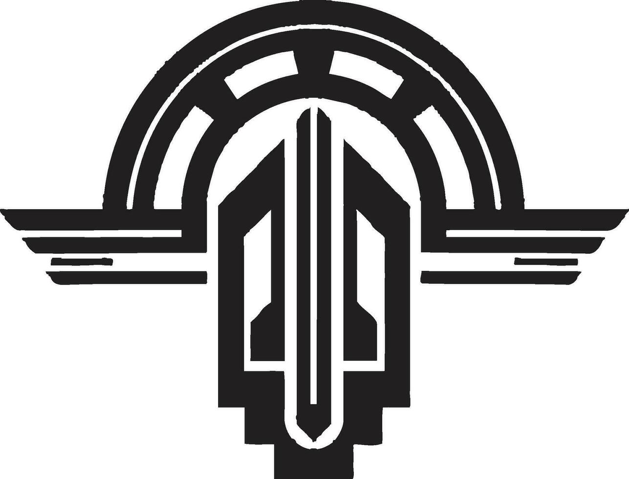 Radiant Deco Shapes Logo Design Geometric Elegance Art Deco Vector Logo