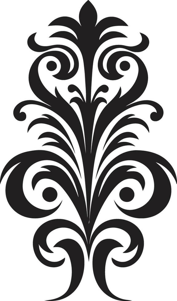 Petals Melody Floral Element Design Whispering Gardens Vector Emblem Design
