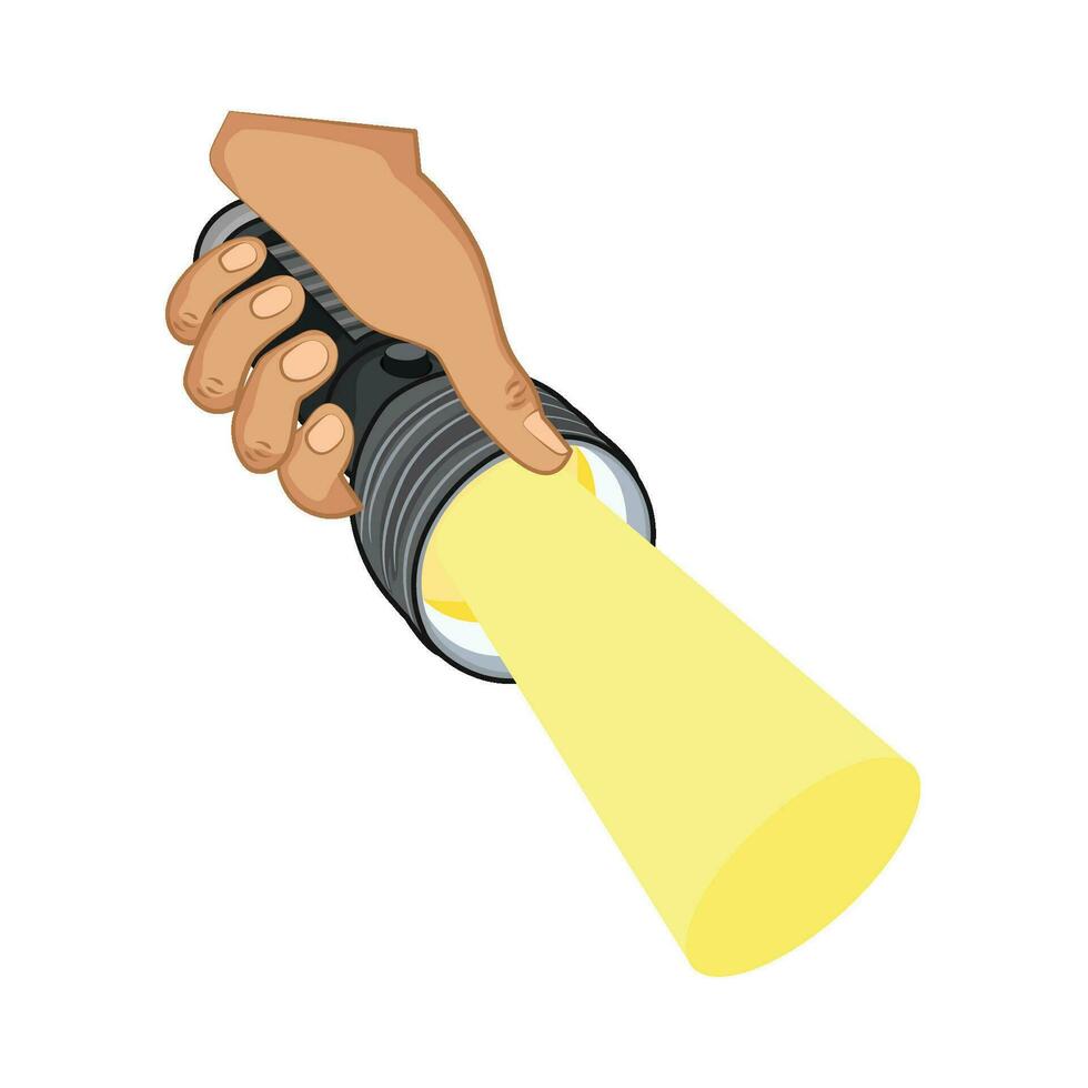 illustration of flashlight vector