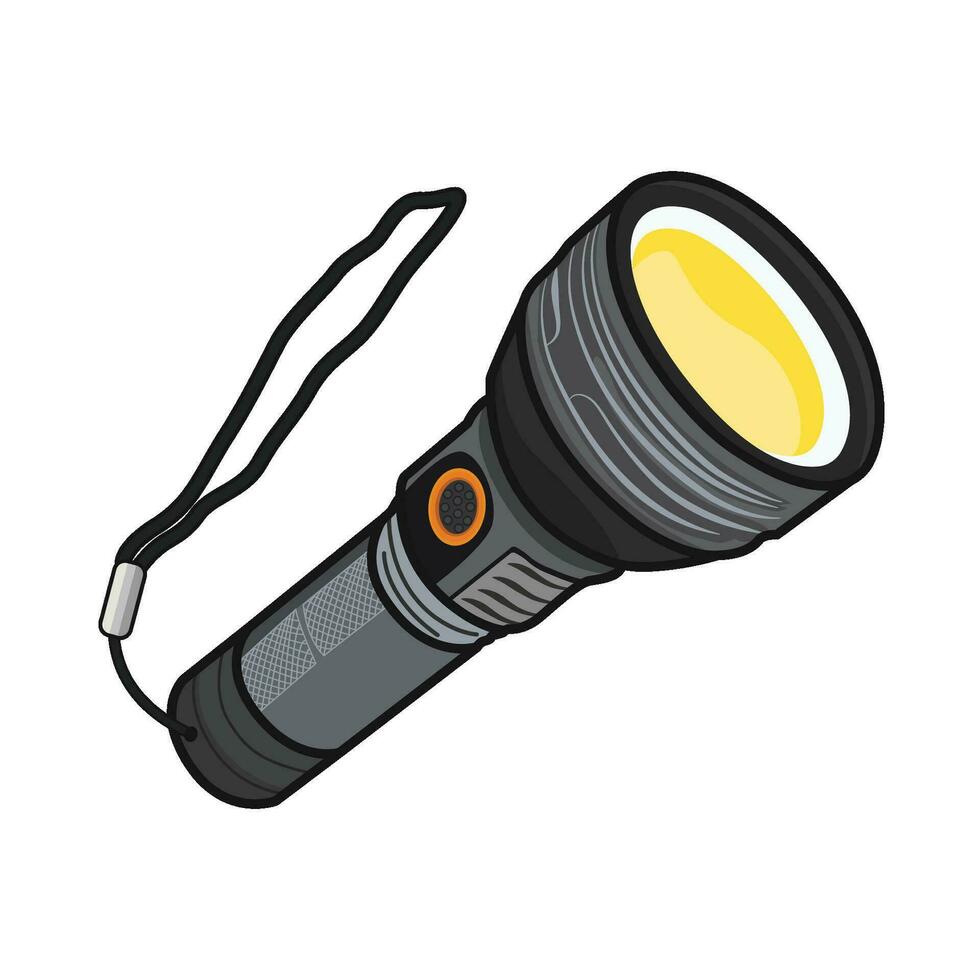 illustration of flashlight vector