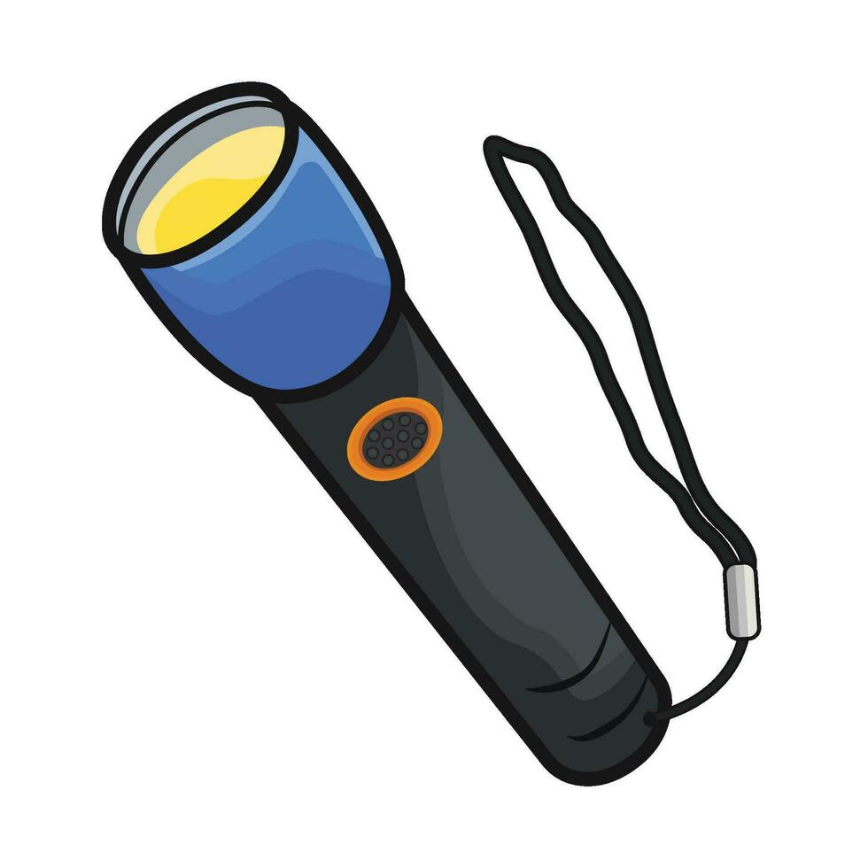 illustration of flashlight vector