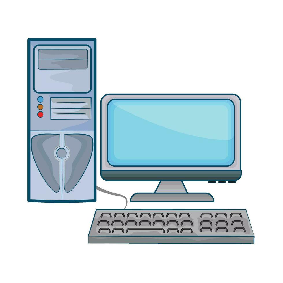 illustration of computer vector