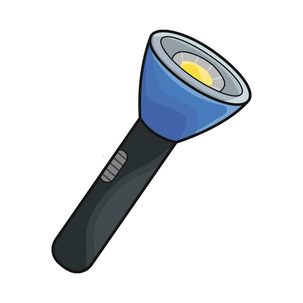 illustration of flashlight vector