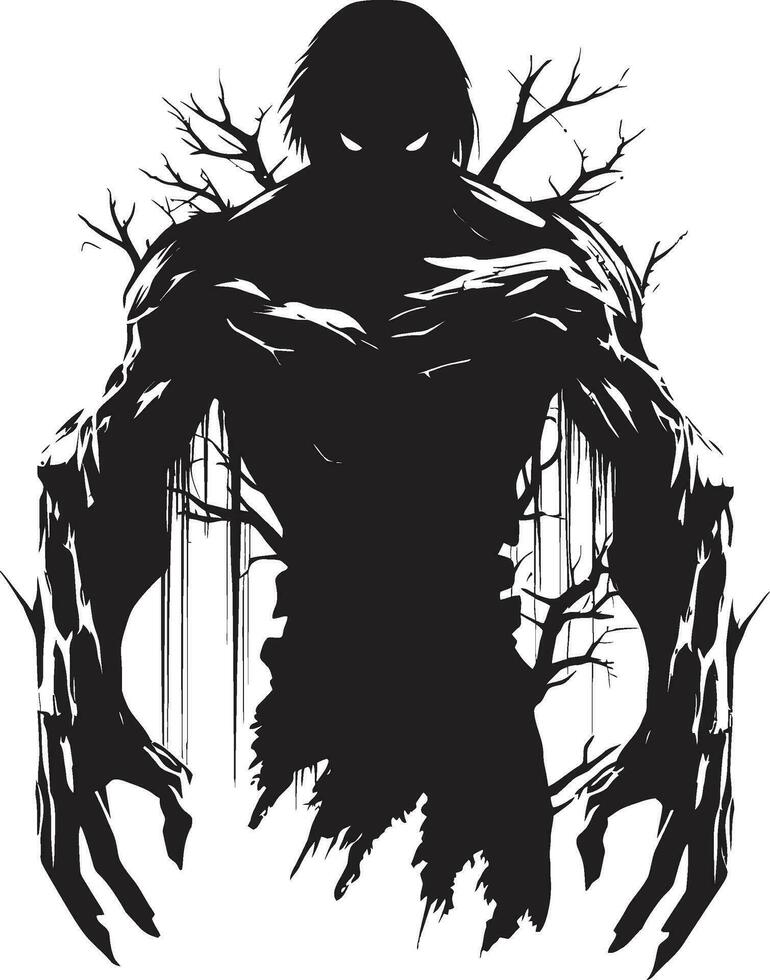Nightmare Nexus Logo Icon Symbol Ghoulish Glyph Vector Zombie Emblem