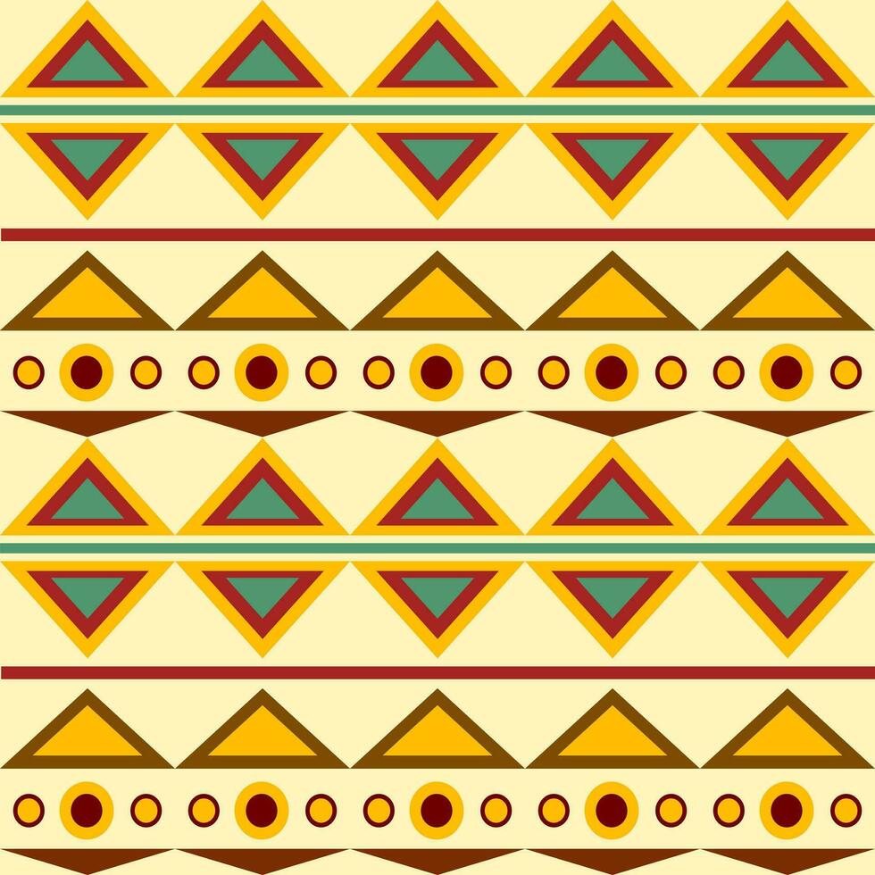 Ethno ornament. Seamless texture with triangles vector