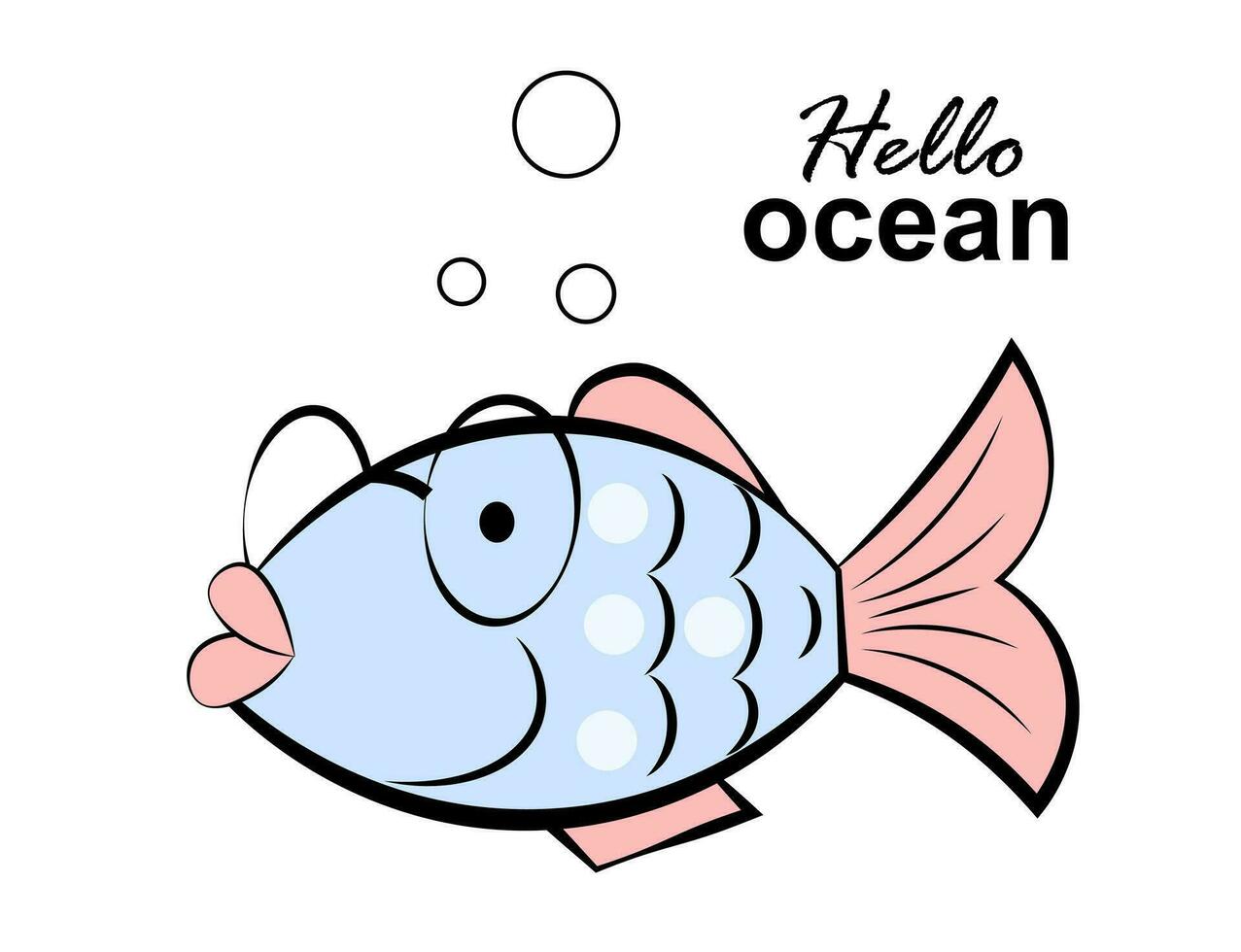 Cute fish in glasses on white background 36146458 Vector Art at Vecteezy