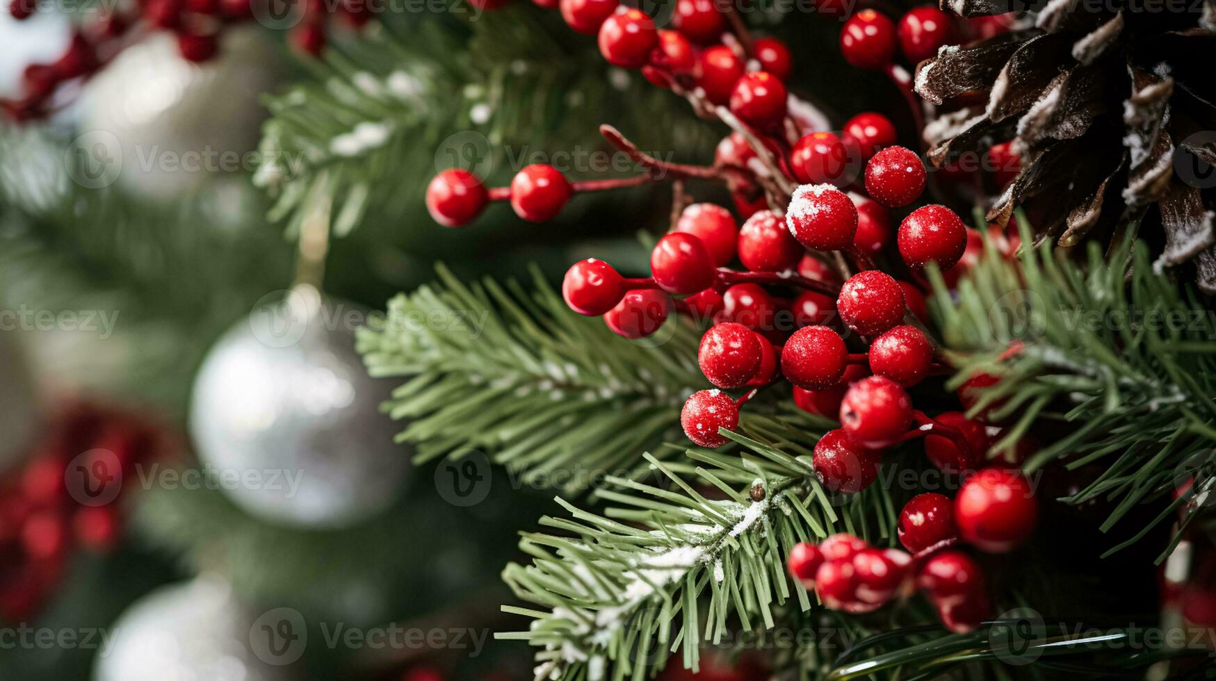 ai generado Navidad a el señorío, Inglés campo decoración y interior decoración foto