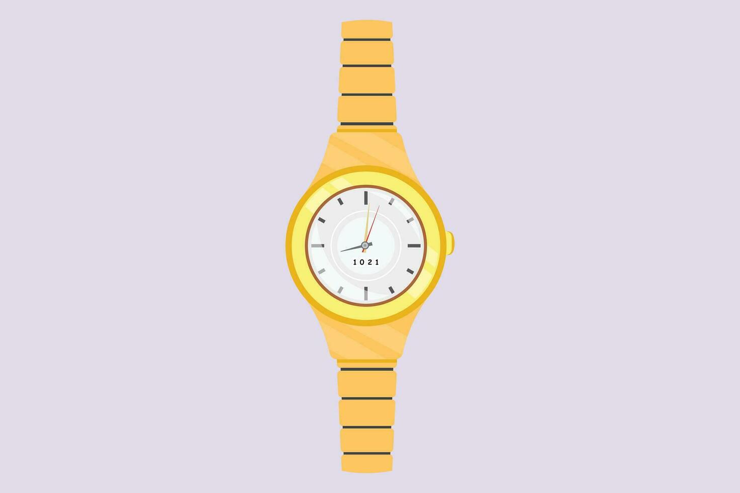 Women's watch concept. Colored flat vector illustration isolated.