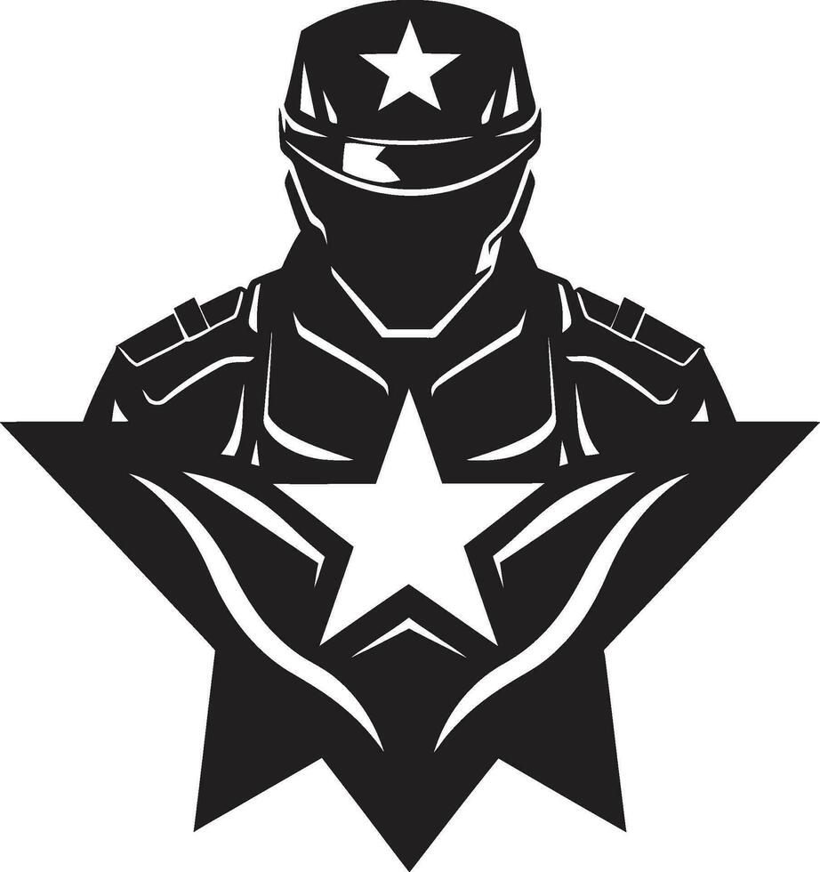 capitán de camuflaje vectorizado mascota símbolo regimientoextranjero mascota vector logo icono