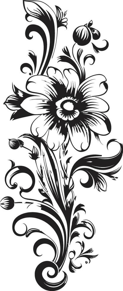 Elegance Enshrined Decor Element Logo Luxurious Botanical Adornments Vector Logo Design