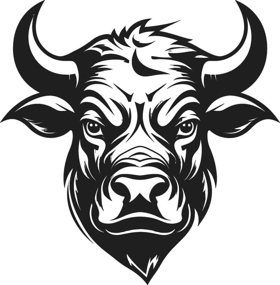 ChargeAura Elegant Bull Vector Icon RampantRage Dynamic Vector Bull Logo