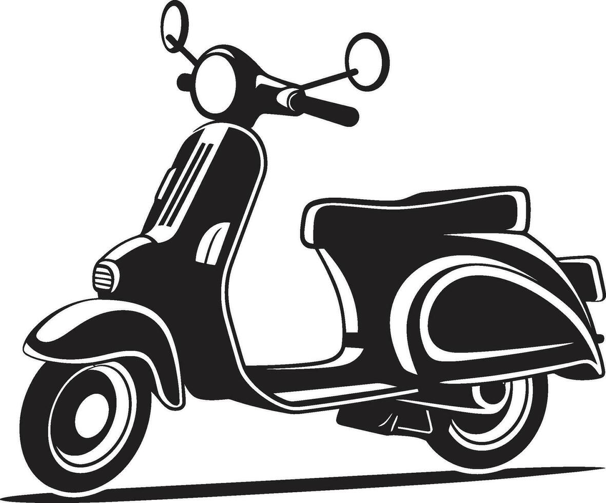 calle crucero icónico scooter vector rápido conmutar logo vector diseño