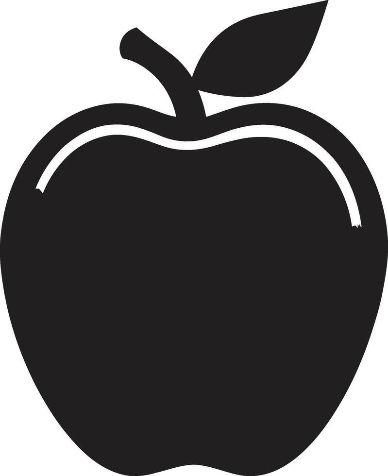 FruitFinesse Sleek Vector Apple Logo AppleArcade Artistic Vectorized Emblem