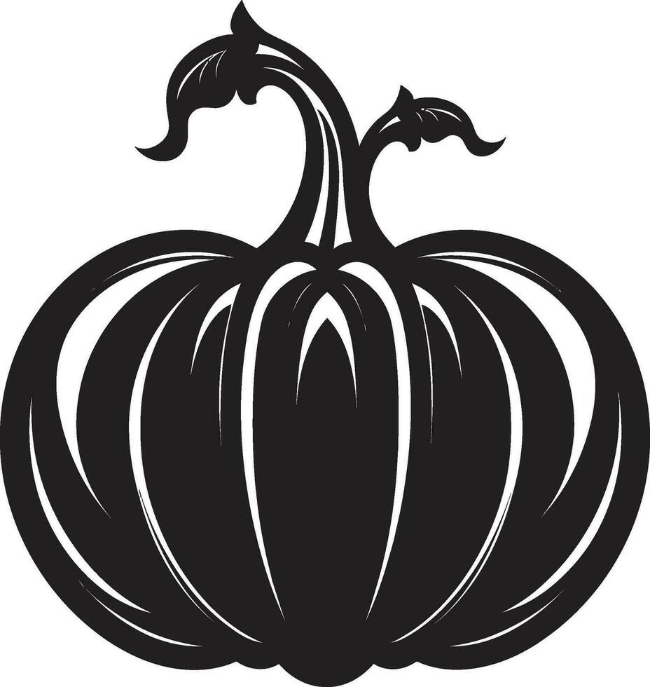 cosecha magia icónico emblema icono calabaza elegancia vector logo diseño