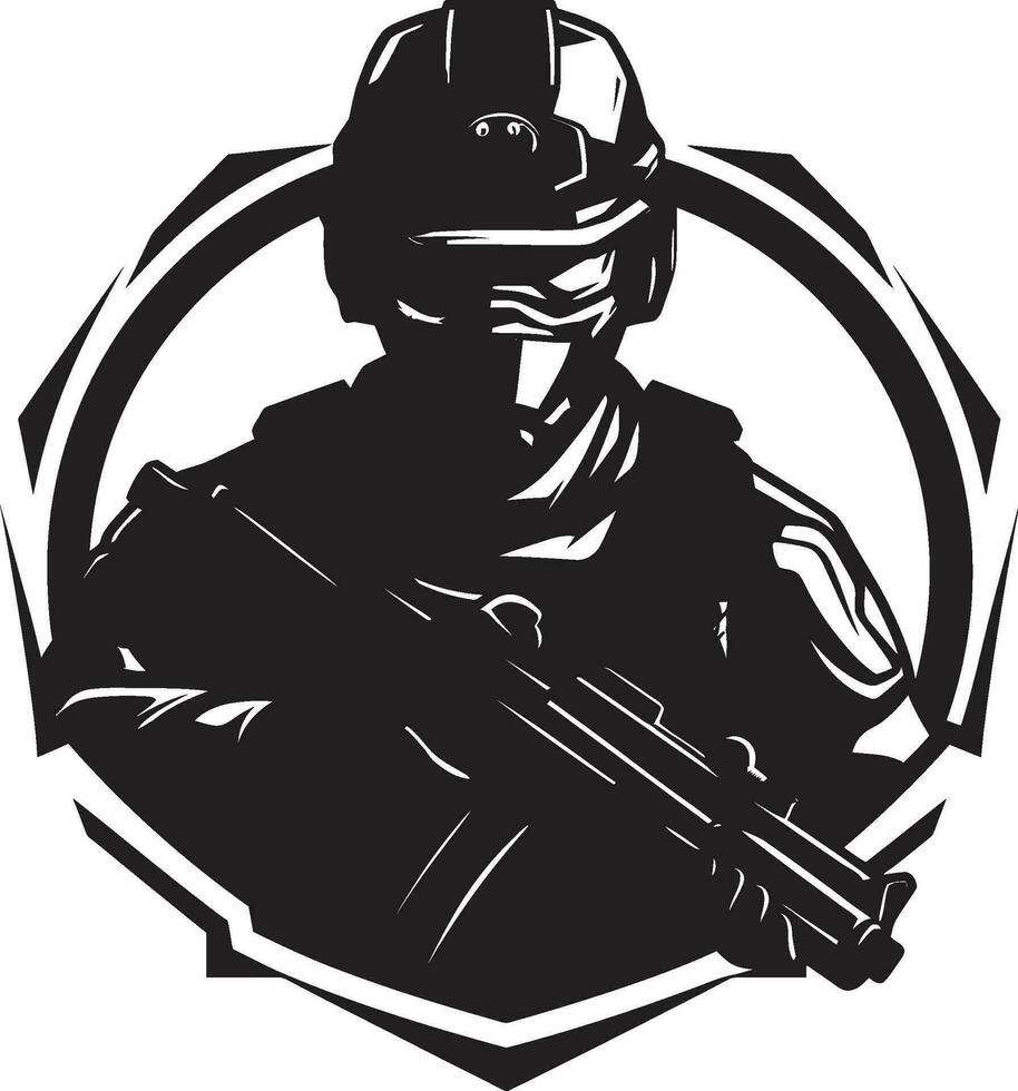 Sentinels Courage Iconic Emblem Icon Warriors Valor Vector Logo Design