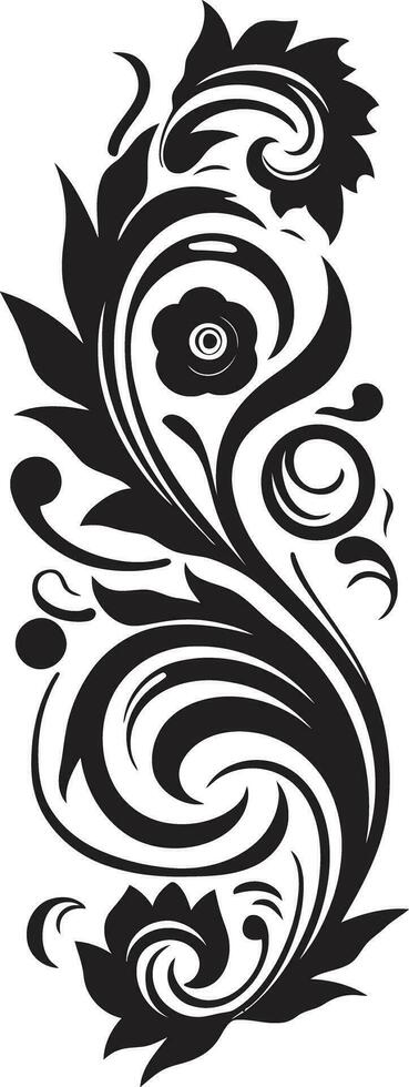 Floral Artistry Vector Logo Icon Finesse in Floral Detail Decor Element Logo