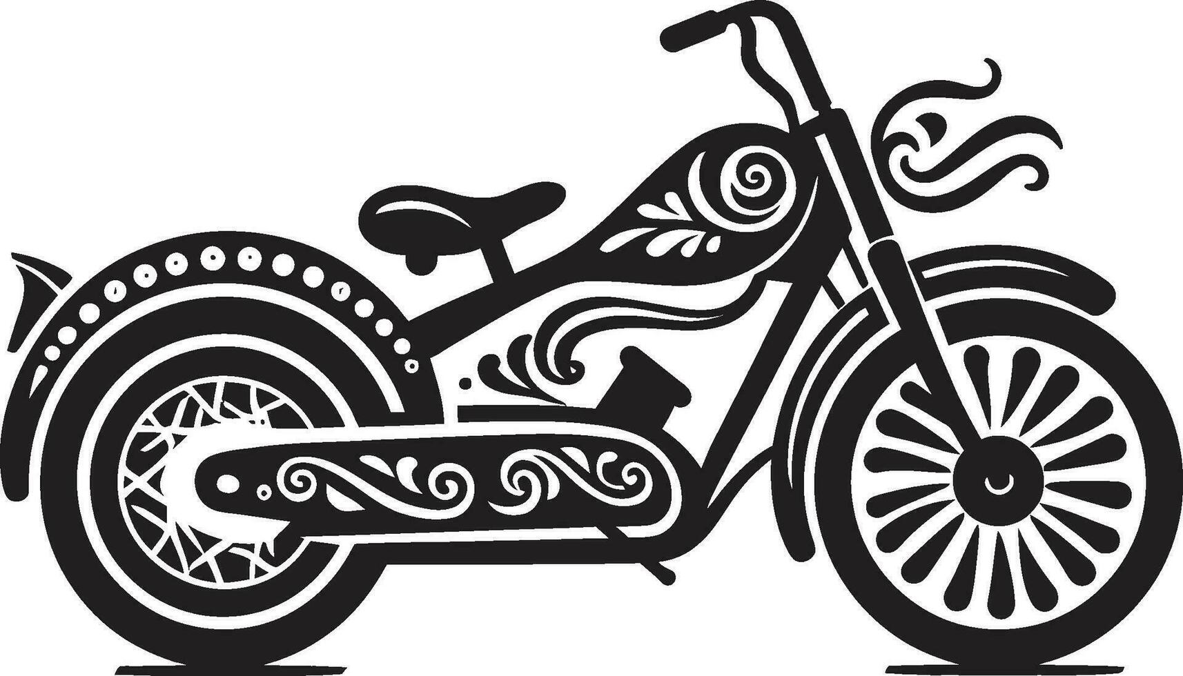 Yesteryears Glory Classic Bike Mark Classic Journey Motorbike Emblem Design vector