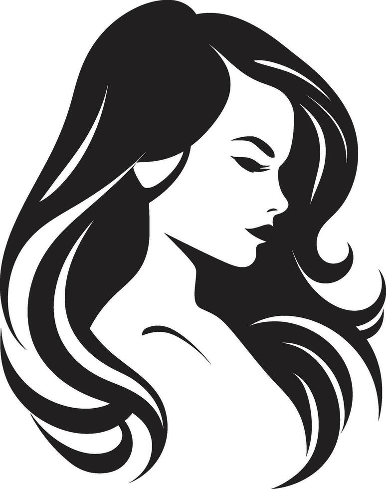 Radiant Resilience Woman Emblem Variations Empowerment Evolved Vector Logo Icons