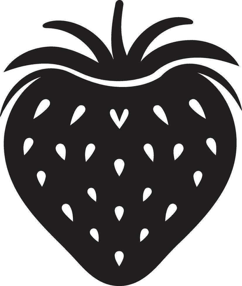 Berry Beauty Strawberry Logo Icon Tangy Treat Strawberry Symbolism vector