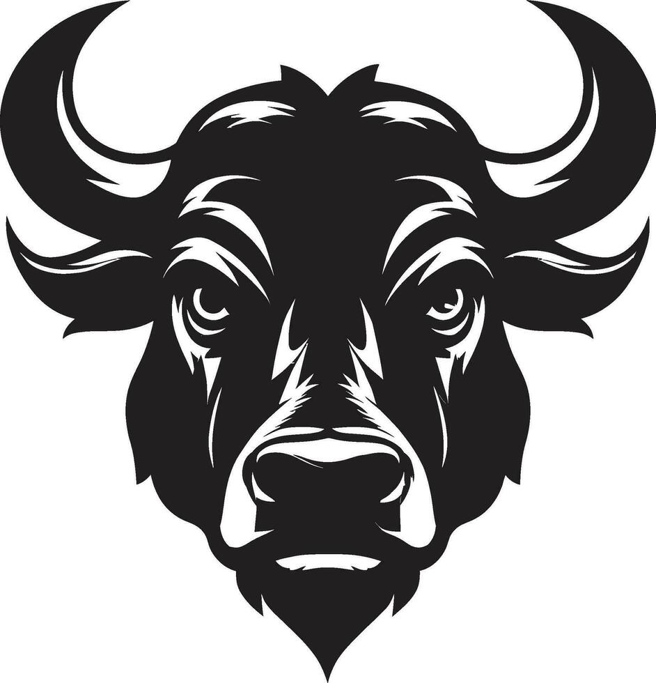StampedeMark Sleek Vector Bull Logo BullRage Elegant Bull Icon