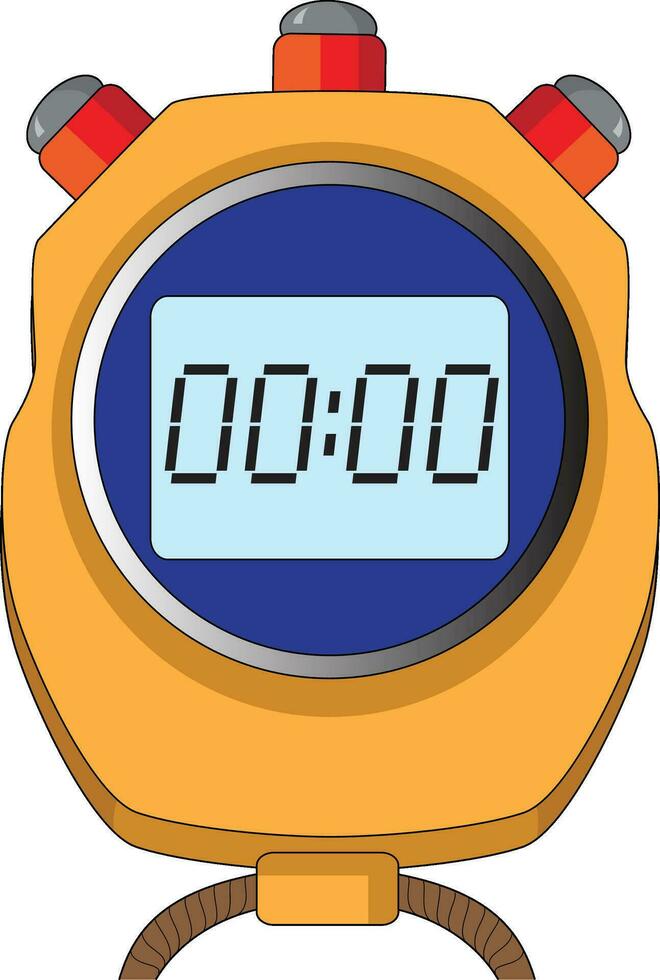 A digital clock vector