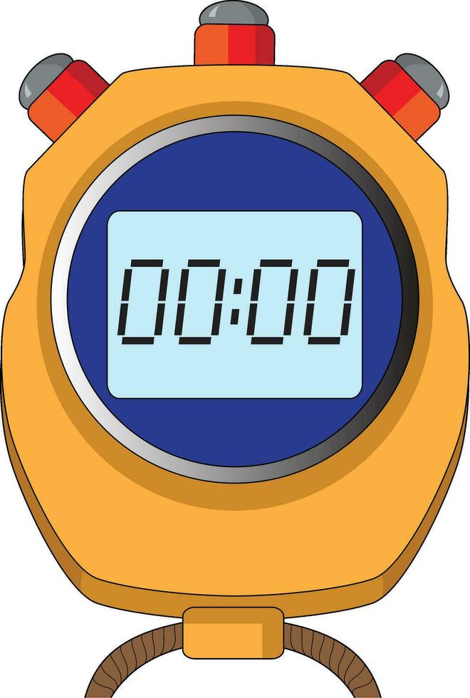 un digital reloj vector