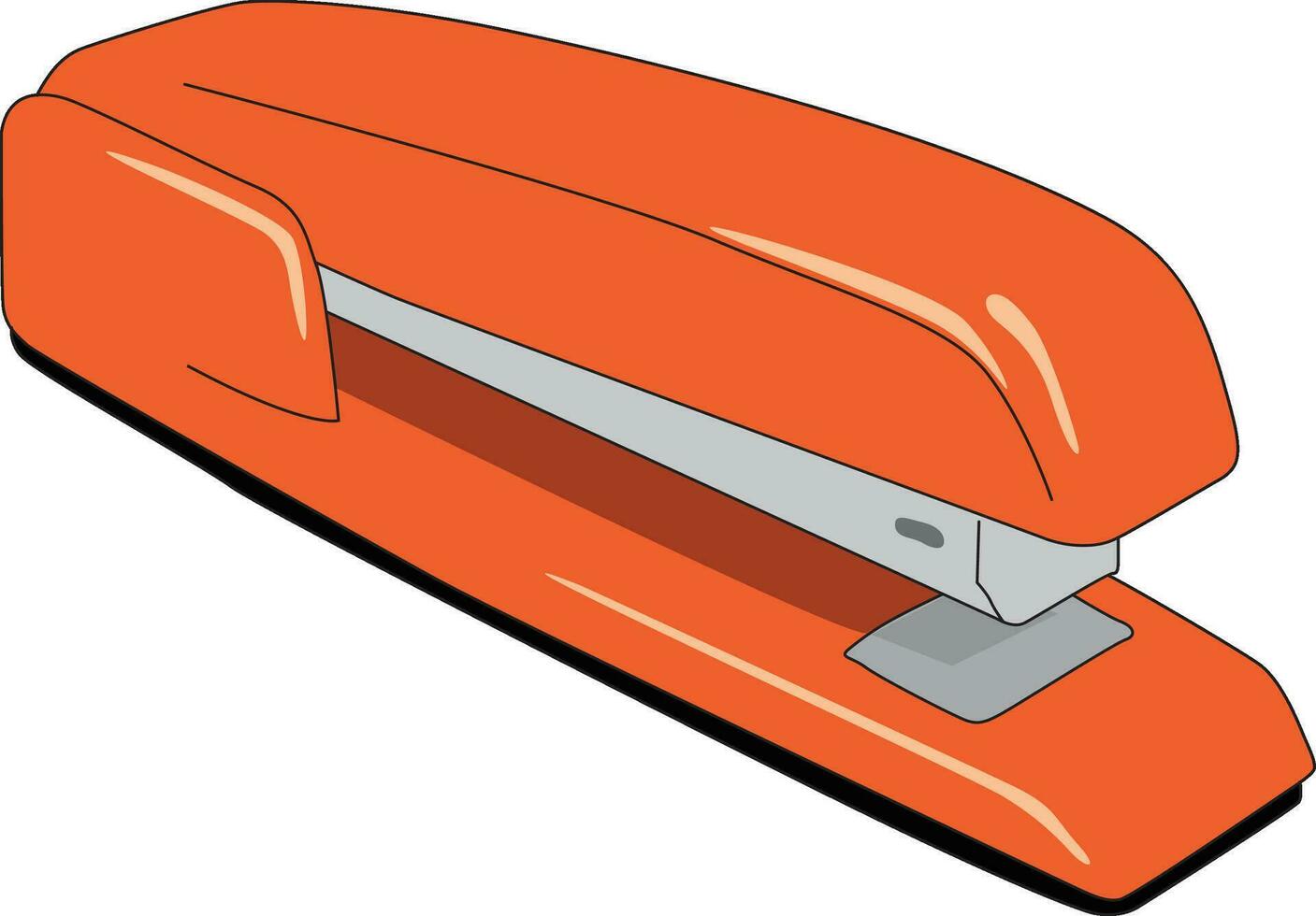 An orange stapler vector