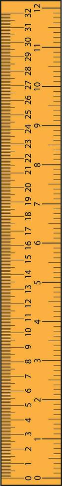 A measuring scale vector