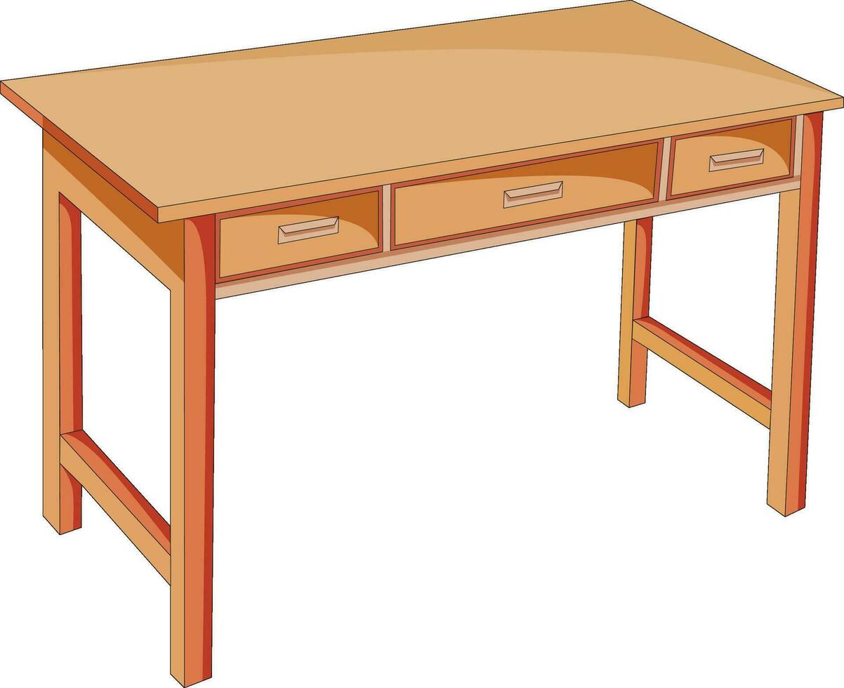 Table with different racks vector