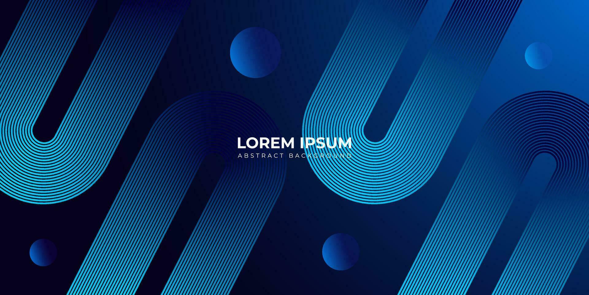 Futuristic technology concept Modern shiny blue diagonal rounded lines pattern glowing geometric lines abstract background. use to poster, banner, brochure, corporate, website and web banner. vector