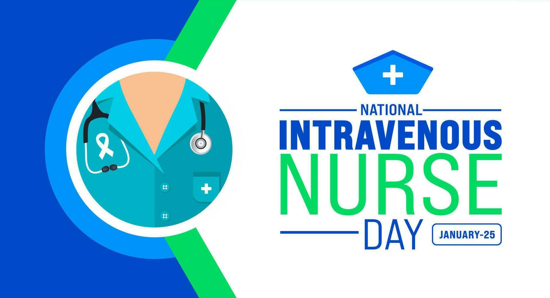 Intravenous Nurse Day or IV Nurse Day background design template use to background, banner, placard, card, book cover,  and poster design template with text inscription and standard color. vector