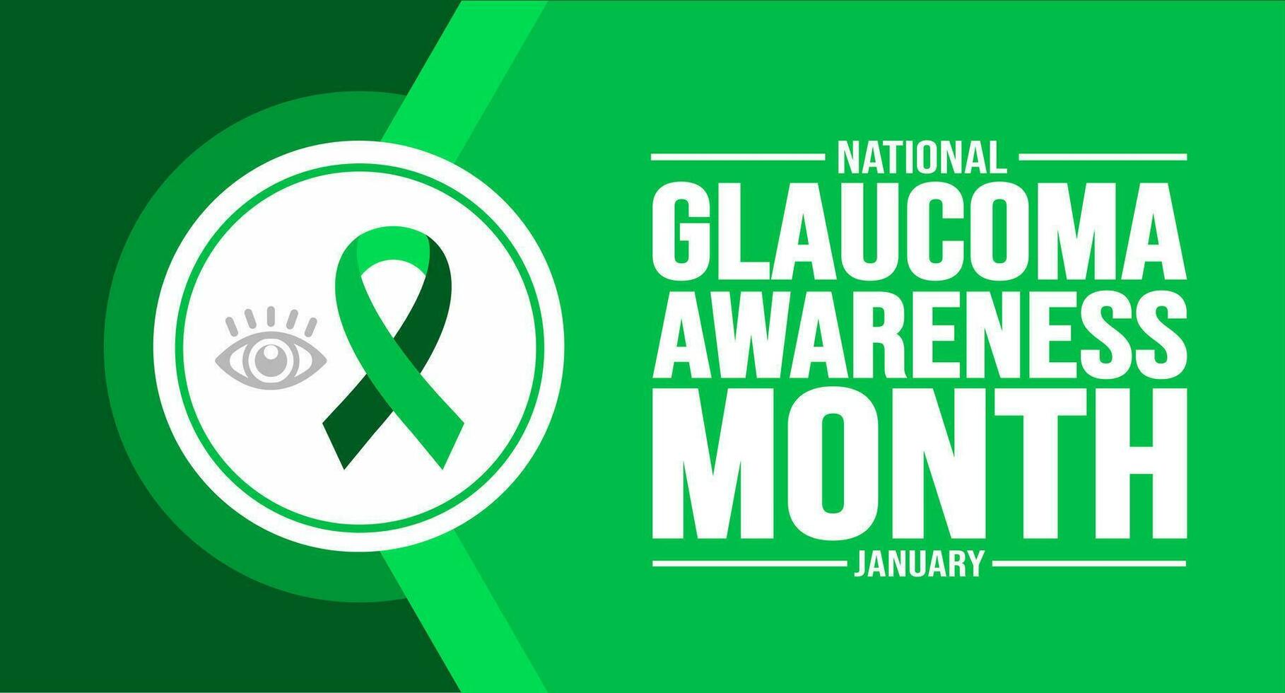 January is Glaucoma Awareness Month background template. Holiday concept. background, banner, placard, card, and poster design template with text inscription and standard color. vector illustration.