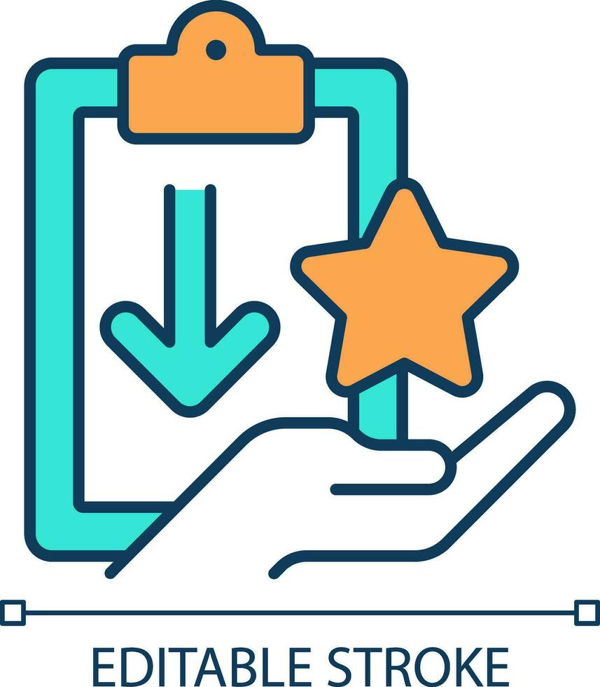 2D editable quiet cutting icon representing workplace trends, isolated simple vector, thin linear illustration. vector