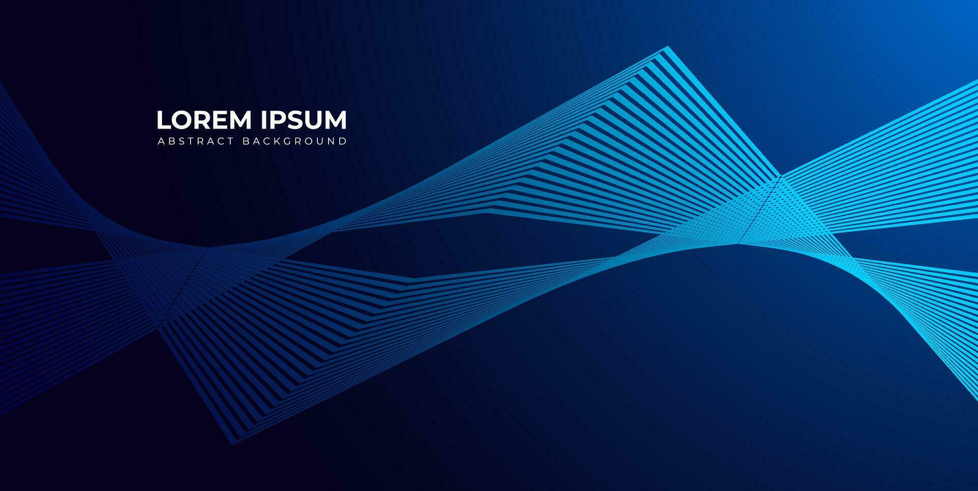 Futuristic technology concept Modern shiny blue diagonal rounded lines pattern glowing geometric lines abstract background. use to poster, banner, brochure, corporate, website and web banner. vector