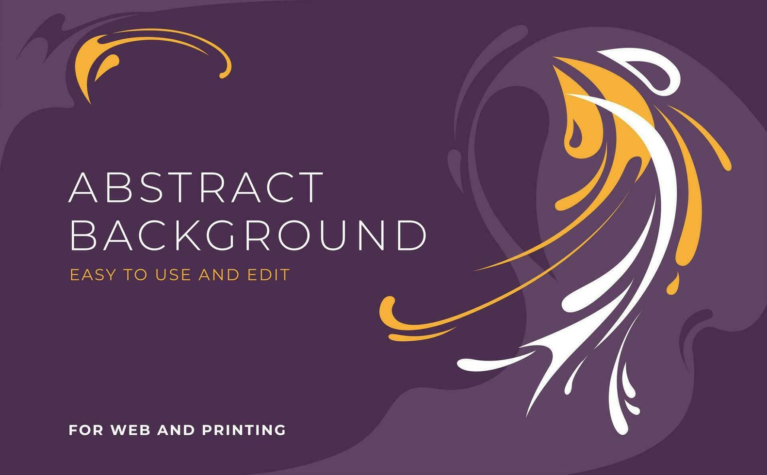 A splash forms an abstract background. Purple. Banner design, website headers. Vector flat illustration