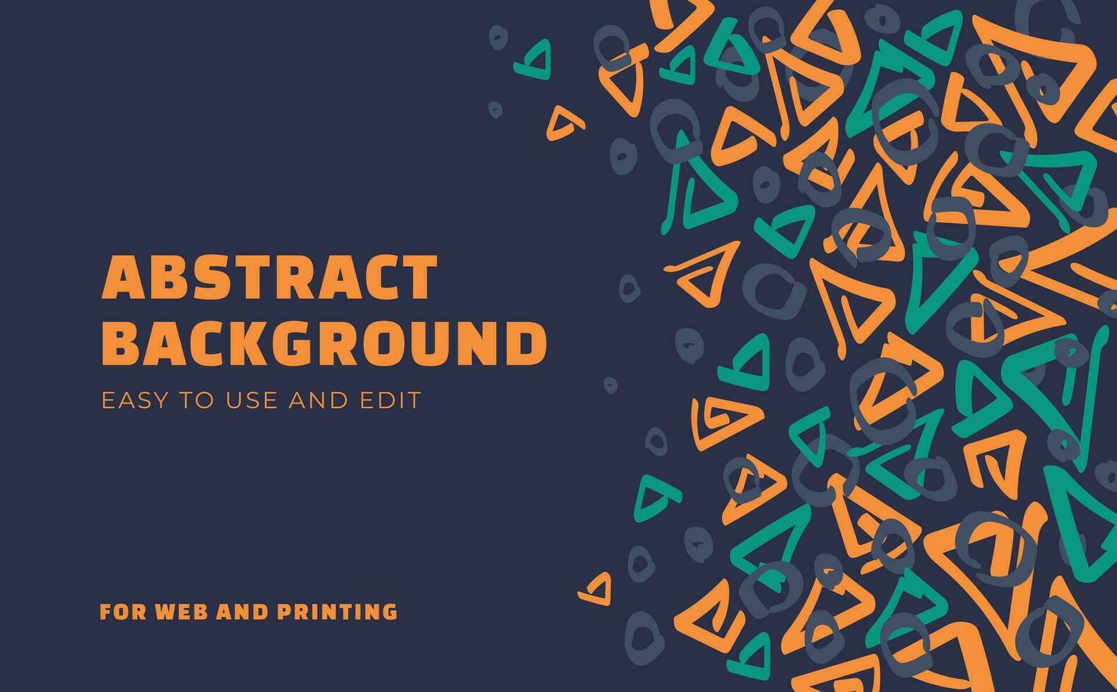 African or Asian tribal style abstract background. Dark and bright colors. Web banner, site header design. Vector flat illustration