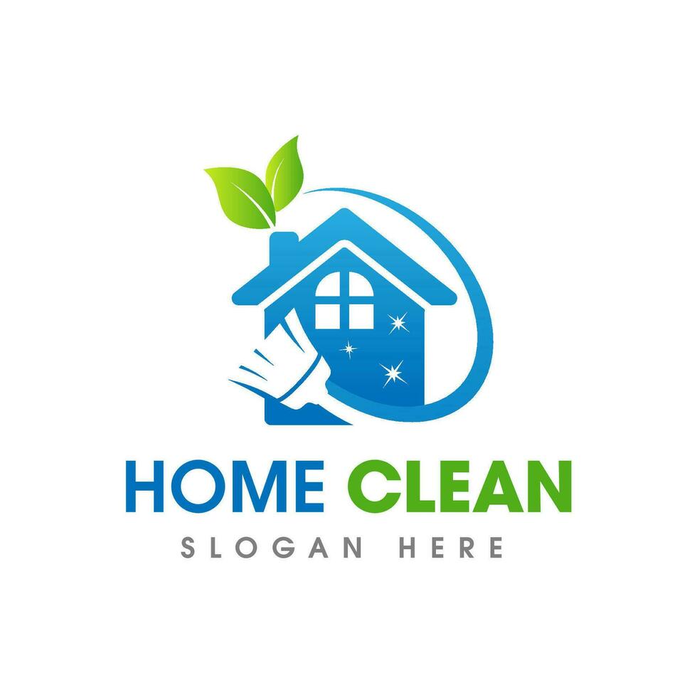 House Cleaning Service Business Logo Symbol Icon Design Template vector