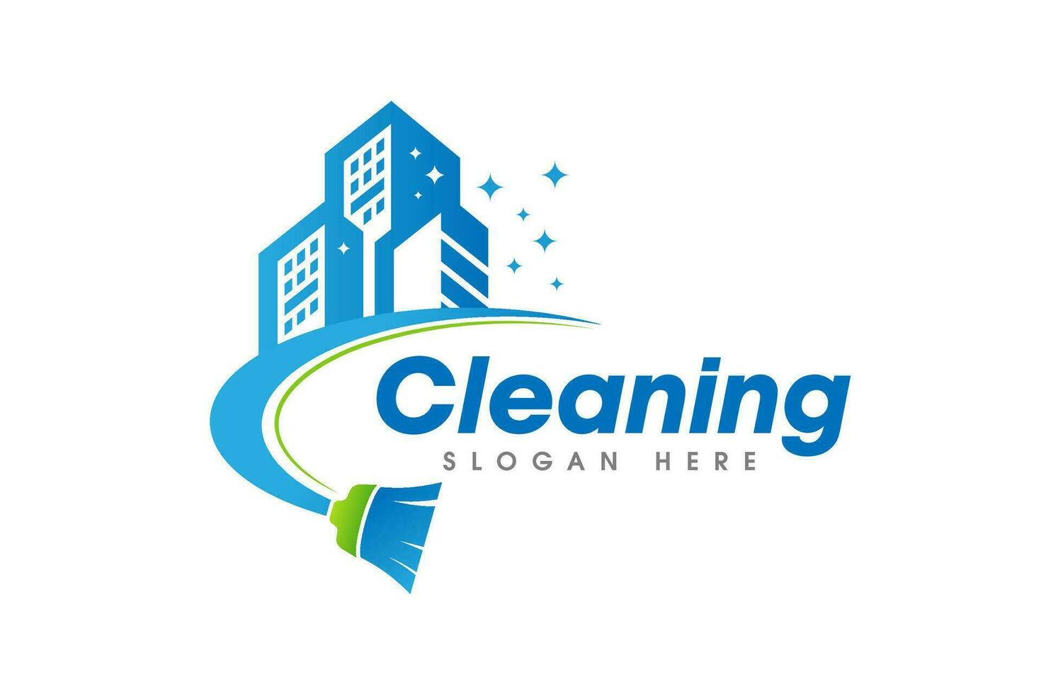 Cleaning Service Business Logo Symbol Icon Design Template vector