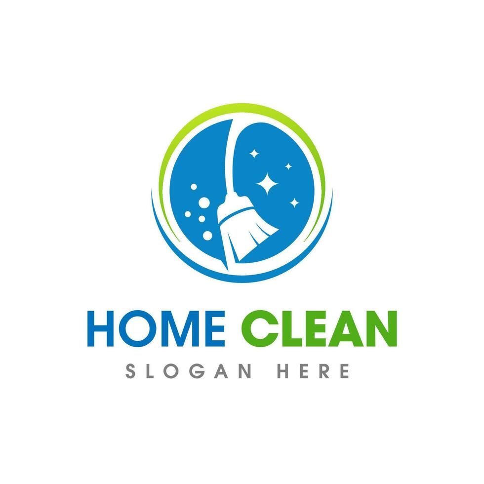 Cleaning Service Business Logo Symbol Icon Design. Abstract broom or sweep vector icon symbol