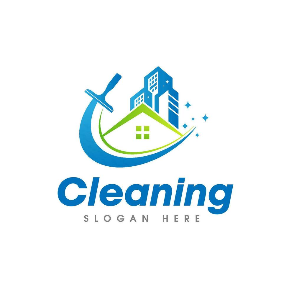 House Cleaning Service Business Logo Symbol Icon Design Template vector