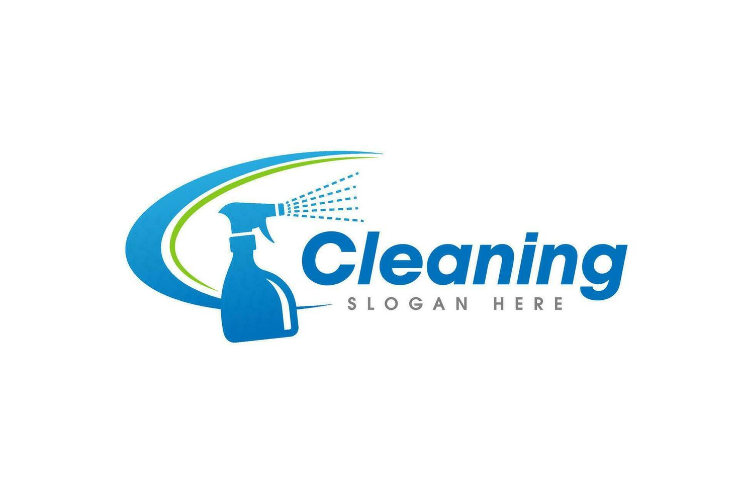 Cleaning Service Business Logo Symbol Icon Design. Cleaning spray vector icon symbol