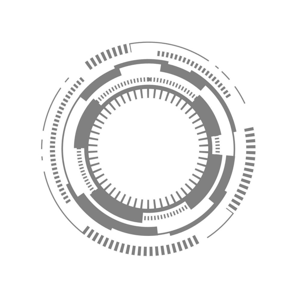 HUD virtual circle technology background. Abstract Digital Circle Technology UI Futuristic vector