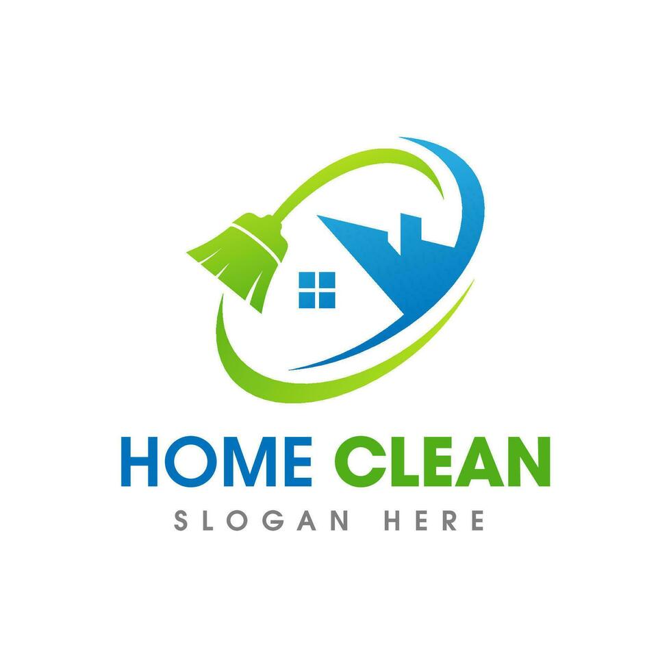 House Cleaning Service Business Logo Symbol Icon Design Template vector