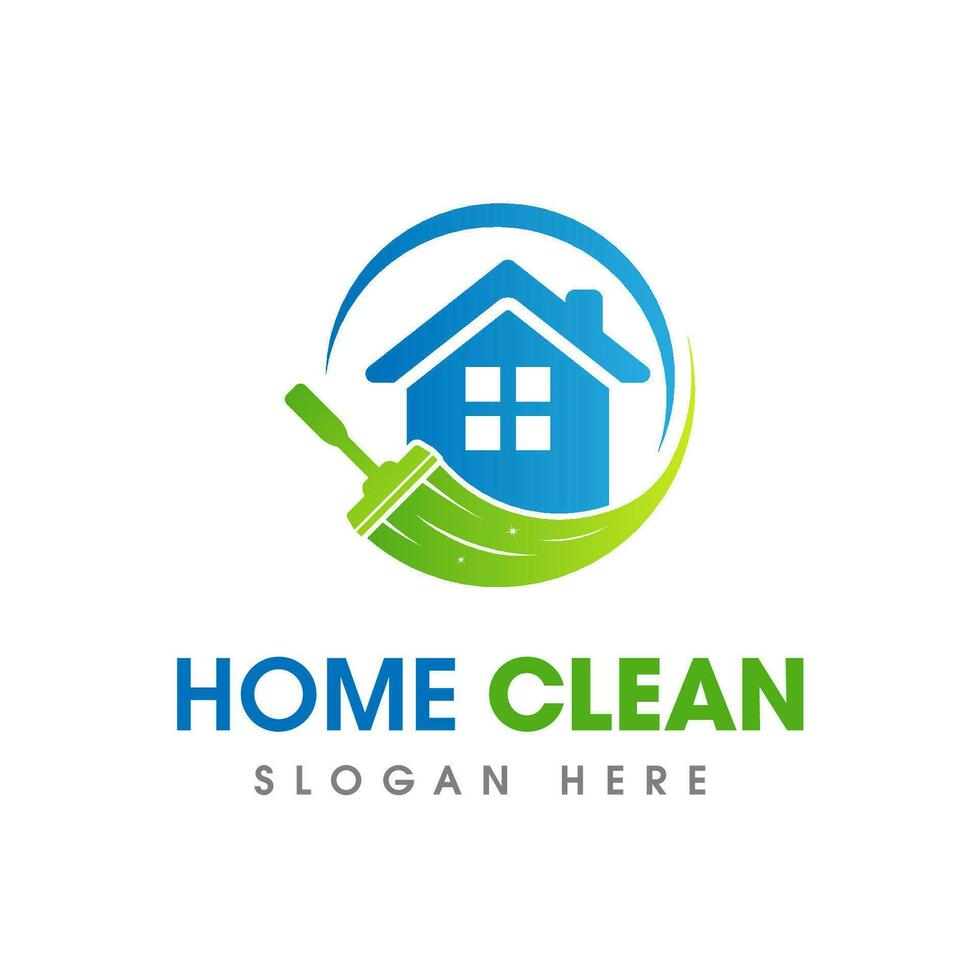 House Cleaning Service Business Logo Symbol Icon Design Template vector