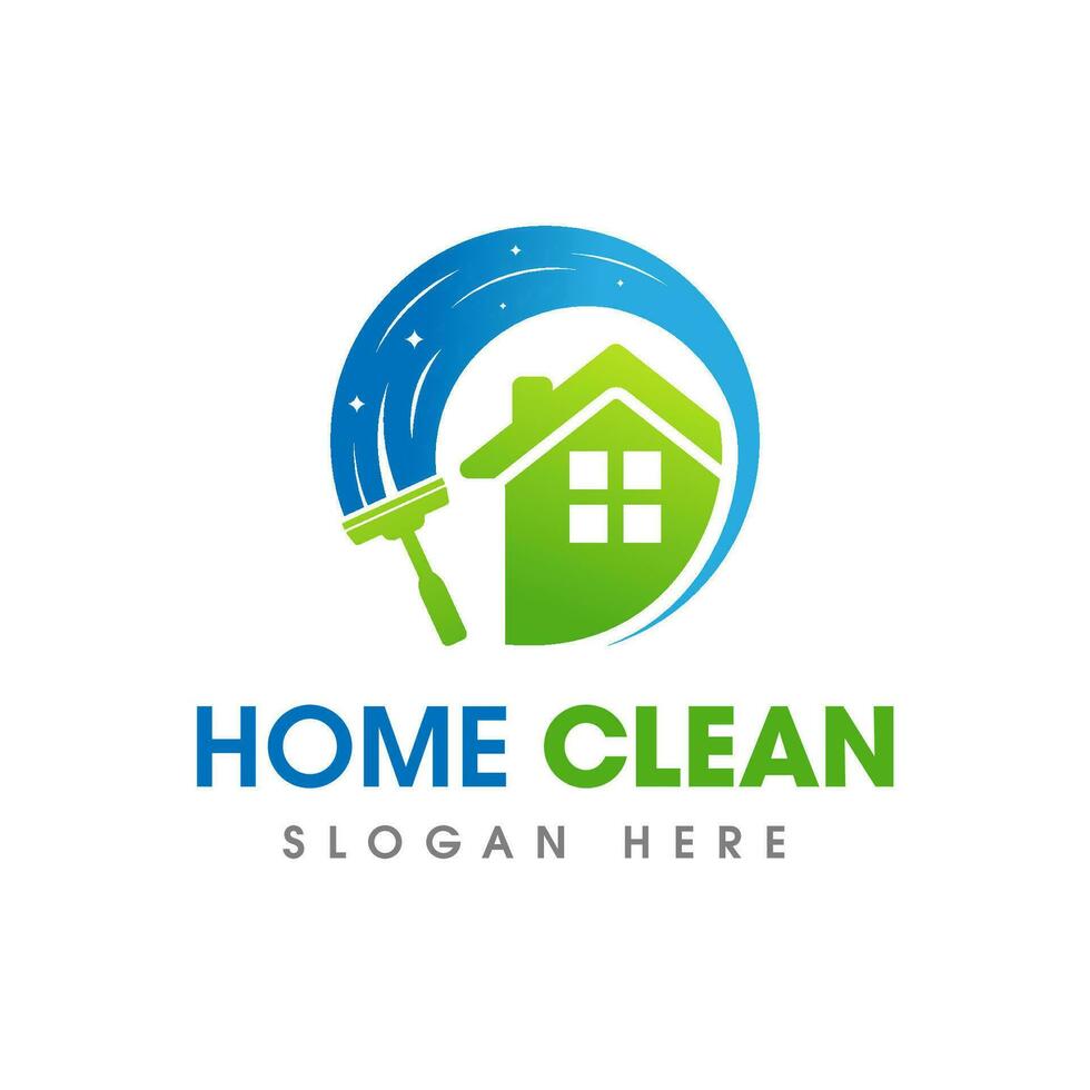 House Cleaning Service Business Logo Symbol Icon Design Template vector