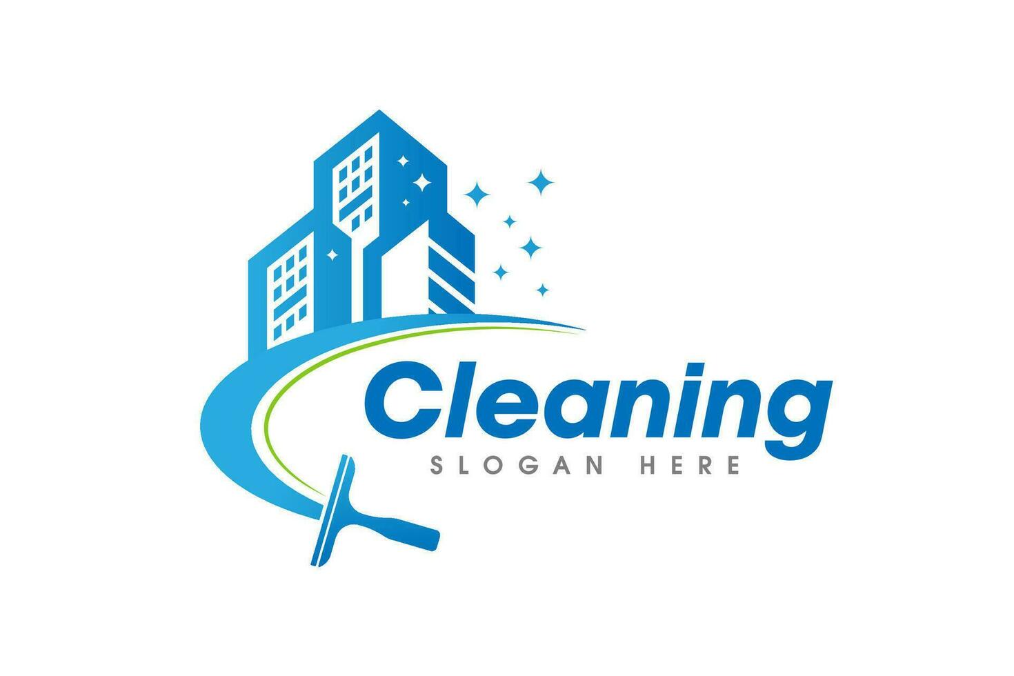 Cleaning Service Business Logo Symbol Icon Design Template vector
