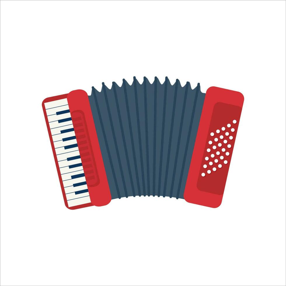 cromático botón acordeones o ruso sexo. plano diatónico melodeon o piano acordeón. dibujos animados azul y rojo color armónico o arpa de judío. gente étnico musical instrumentos aislado en blanco. vector