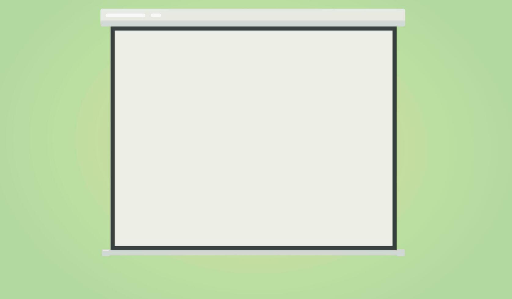 Screen Projector Presentation Board isolated gradient background vector